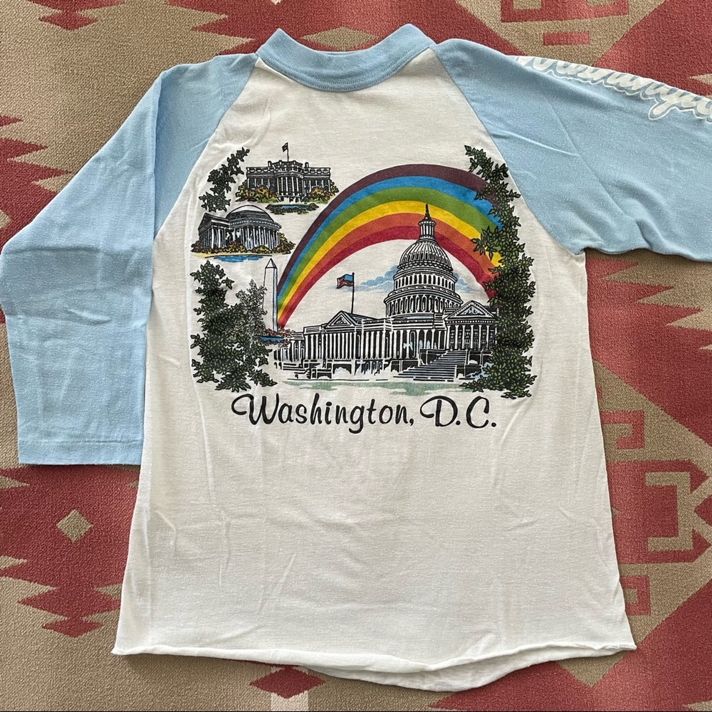 Vintage 80s Washington DC Virginia Baseball T-shirt Single Stitch EUC
